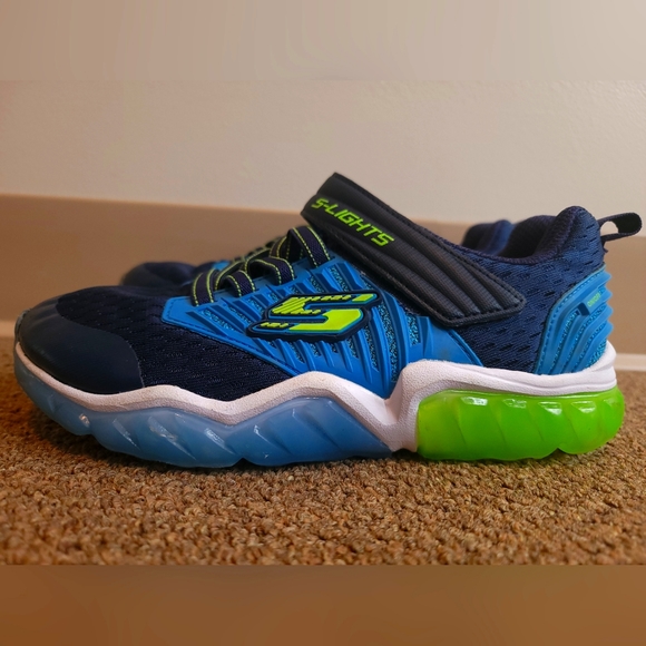 SKECHERS boys S Light Rapid Flash - Picture 1 of 8